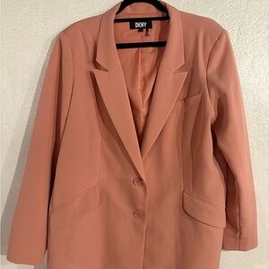 DKNY Blazer Jacket in Dusty Rose Pink